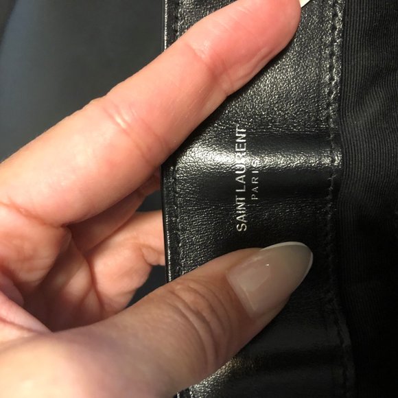 Saint Laurent YSL Loulou Silver Hardware Shoulder Bag MEDIUM Black Leather - Picture 5 of 16